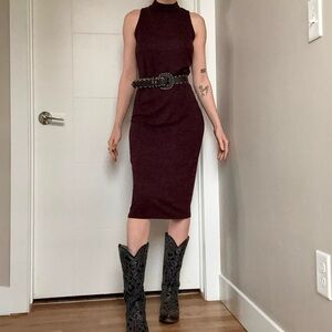 RD Style Vintage Bodycon Midi Dress